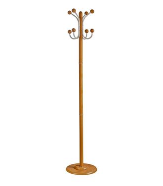 HERDASA Herdasa - Perchero Mod. 406 Herrajes Cromo Satinado Lacado Cerezo, 170 Cm(alto)35 Cm(ancho)35 Cm(largo)