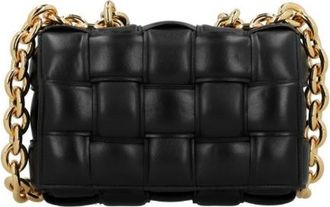 Bottega Veneta Pre-owned Chain Cassette Shoulder Bag - Dames - Vintage Schoudertas - Zwart - ONE Size - Leer - Vintage