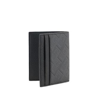 Ferragamo Logo-Print Calf Leather Wallet - Black