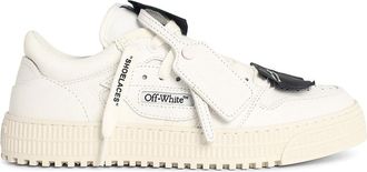 Off-white 30 Court Low Top White Leather Blend Sneakers