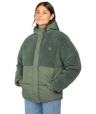 Billabong Outdoorjacke BILLABONG LOVE TRIP, Damen, Gr. L (40), gr&uuml;n (treehugger), Obermaterial: 100% Polyamid, Jacken Outdoorjacke