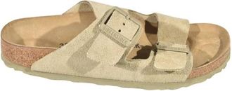 Birkenstock Arizona - Heren - Sandalen - Beige - 46 EU - Leer - Schoenen