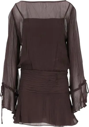 Staud Vestido Beatrix - Dresses - Mujer - Marr&oacute;n - S