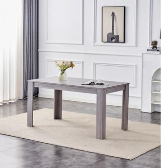 Kosy Koala Dining Table Grey Wood Kitchen Place for 4 Seats, Dining Table Only (Grey H 75 x L 117 x W 77 cm)