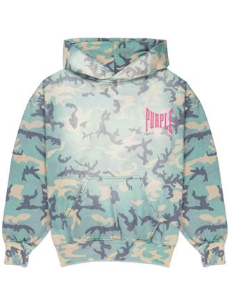 Purple Faded Camo hoodie - Blue