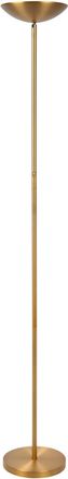 Lucide L&aacute;mpara de suelo de metal con 1 led integrado, oro mate / lat&oacute;n