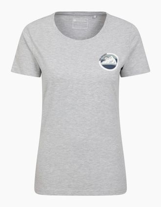 Mountain Warehouse Womens Mountain Warehouse Womens/Ladies Lake District Tree Ring Organic T-Shirt - Grey - Size: 16