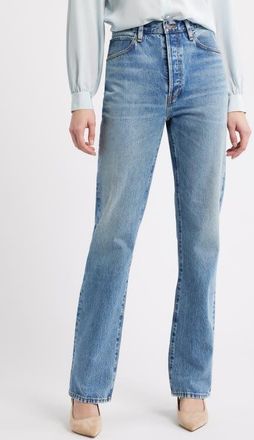 Frame Denim The Vertical High Waist Relaxed Straight Leg Jeans in Trust at Nordstrom, Size 30