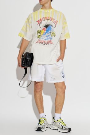 Balenciaga T-shirt With Logo, Mens, White