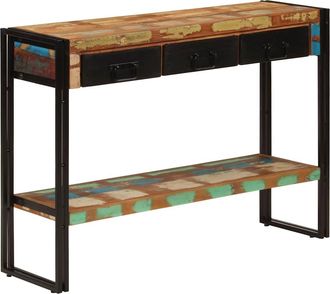 vidaXL Mesa Consola Madera Maciza Reciclada 110x30x76 Cm Vidaxl
