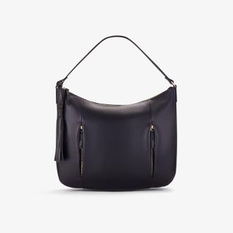 Clarks Womens Jenna Cross Black Leather Bags - One Size
