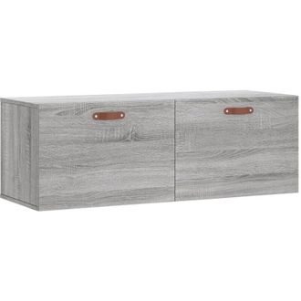 vidaXL Armario De Pared Madera Ingenier&iacute;a Gris Sonoma 100x36,5x35 Cm Vidaxl