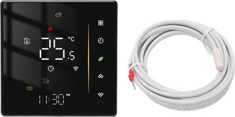 OEM Termostato Inteligente, Control Profesional Mediante Aplicaci&oacute;n Wifi, Programable Para Uso Dom&eacute;stico, De 95 A 240 V Ca, Negro, Para Calefacci&oacute;n El&eacute;ctr