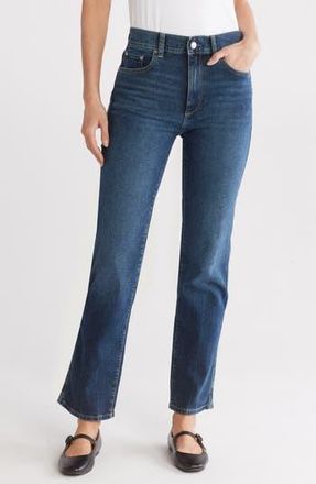 DL1961 Patti High Waist Ankle Straight Leg Jeans in Cromer at Nordstrom Rack, Size 32
