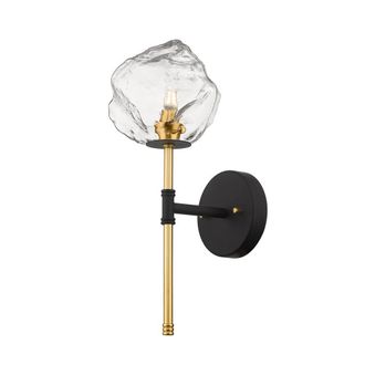 Netlighting Rock Wall Lamp Black Gold 1x G9