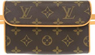 Louis Vuitton Pre-owned Fabric shoulder-bags - Dames - Vintage Heuptassen - Bruin - ONE Size - Vintage