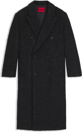 HUGO BOSS Double-breasted coat in a relaxed fit