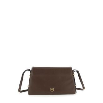 Pinko Bruine Zachte Leren Triplet Tas - Dames - Schoudertassen - Bruin - ONE Size - Tassen