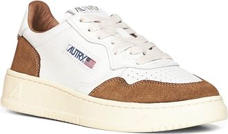 Autry Womens Sneakers Medalist Low Leather-Suede Multicolour Calf Leather Trainers