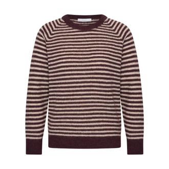 By-Bar Amsterdam Sally Stripe Pullover - Dames - Truien - Paars - Maat: S Wol
