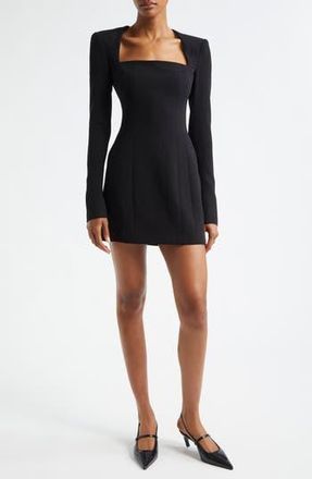 A.L.C. Ella Long Sleeve Minidress in Black at Nordstrom Rack, Size 12