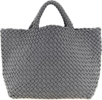 Naghedi Tassen, Dames, Grijs, ONE Size, St. Barths Medium Tote Double Weave
