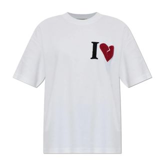 AllSaints T-Shirts, female, White, Size: XS Heart Etta Oversized T-Shirt