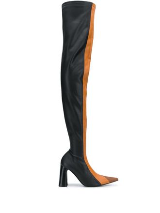 Ellery Testorf 95mm tight-high boots - women - Leather/Leather/Polyurethane - 37 - Black