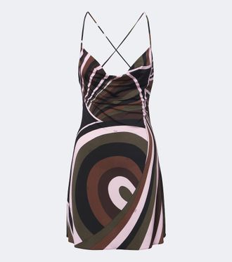 Pucci Iride jersey satin minidress