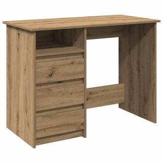 Berkfield Home Desk Artisan Oak 102x50x75 cm Engineered Wood in Brown | Size: 102 x 50 x 75 cm