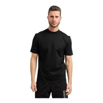 HUGO BOSS Tops, Heren, Zwart, 2Xl, Katoen, Slim-fit T-shirt van gemerceriseerd katoen