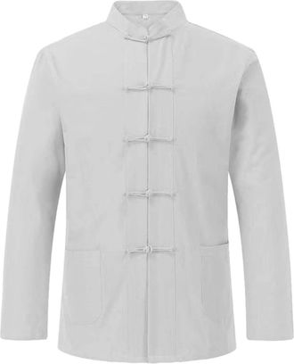 Generic Shirts For Men Adult Long Sleeve - Generous Fit Breathable Athletic Shirts, Comfortable Cotton Linen Sports Gym Tops, Solid Color Training Bodybuildin