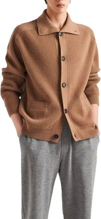 Prada Mens Brown Cashmere Cardigan Clothing