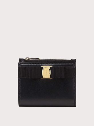 Ferragamo Women Vara Bow compact wallet Black