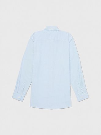 Tommy Hilfiger Mens Regular Fit Stripe Stretch Shirt - Blue - XXL