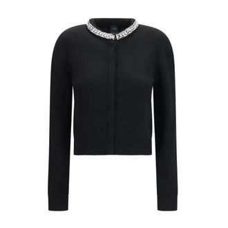Pinko Pinko, Truien & Vesten, Dames, Zwart, L, Wol, Colonia Cardigan