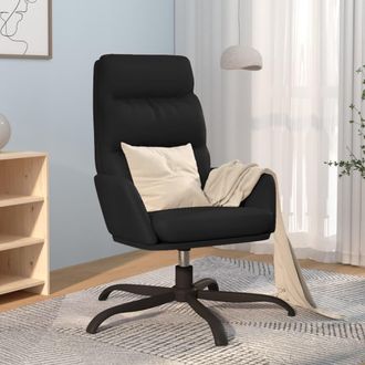 vidaXL Sill&oacute;n De Relax De Cuero Sint&eacute;tico Negro Vidaxl