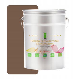 OEM Pintura De Silicona Para Fachadas, Marr&oacute;n Claro, Tono 2, 10 L