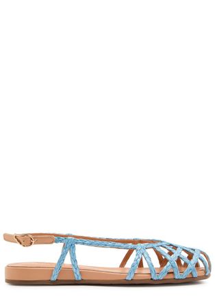 Ancient Greek Sandals Kardia Raffia Sandals - Blue - 37 (IT37/ UK4)