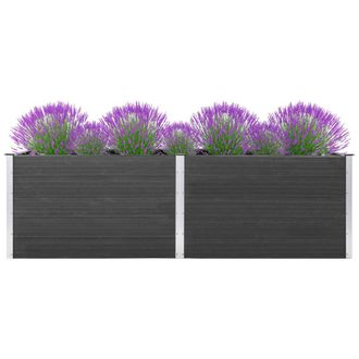 Berkfield Home Garden Raised Bed 200x50x91 cm WPC Grey | Size: 200 x 50 x 91 cm