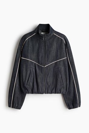 H&M Oversized Jeansjacke - Blue