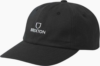 Brixton Mens Brixton Black/White Rinse Alpha Adjustable Hat - Size: ONE size