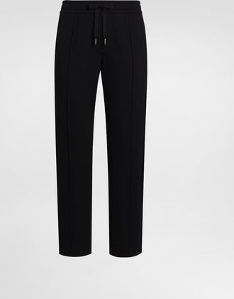 Dolce & Gabbana Jersey Jogging Trousers - Man Pants And Shorts Blue 46