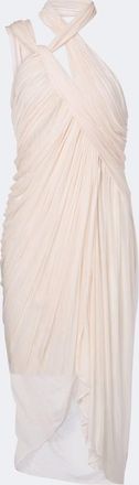 Balmain Draped asymmetric midi dress