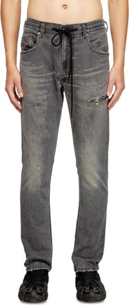 Diesel Regular 2032 D-Krooley Joggjeans - Jeans - Man - Black