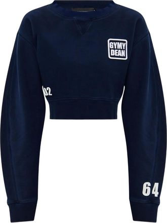 Dsquared2 Felpa con ricamo - Blu