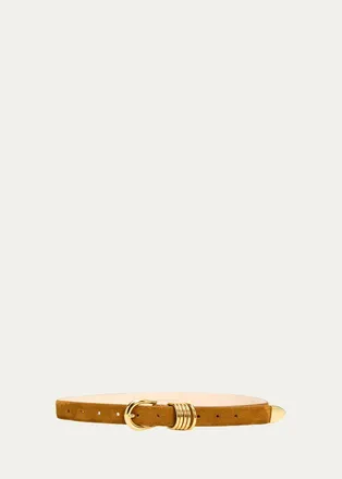 D&eacute;hanche Hollyhock Suede Belt