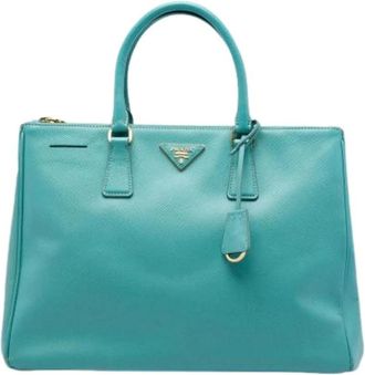 Prada Borsa Tote Saffiano Pre-owned - - Pre-owned - Donna - Blu - ONE SIZE