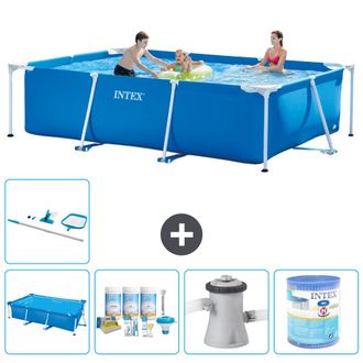 Intex Piscina Con Estructura Rectangular - 300x200x75 Cm - 7-piezas S30154