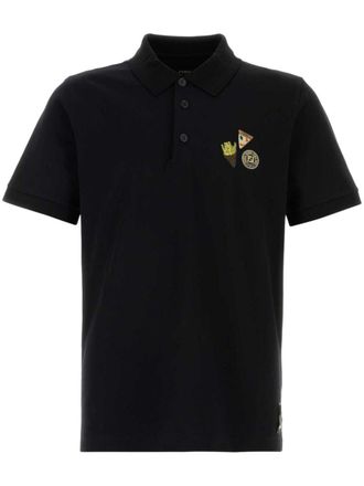 Tシャツ・カットソー FENDI SS25 Black wool polo shirt (FZC162ASGO F0QA1) FENDI Knitted Polo Shirt | Black | FARFETCH